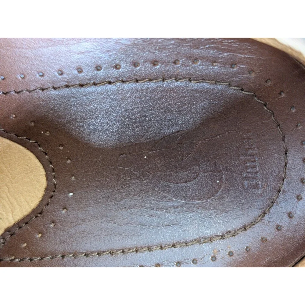 Olukai Walino Shoe Men's 9M Brown Leather Lace Up Casual Oxford Loafer